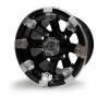 8JX12 H2 4/110/136 Ø14.3C60 ET-10.2 Gloss Black Machined 8911280-35