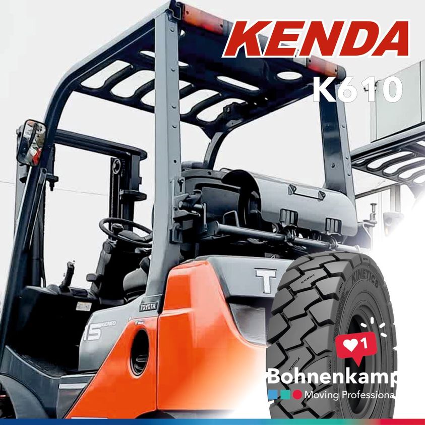 Kenda K610 Kinetics – высококачественная пневматическая шина для вилочных погрузчиков, работающих в сложных условиях