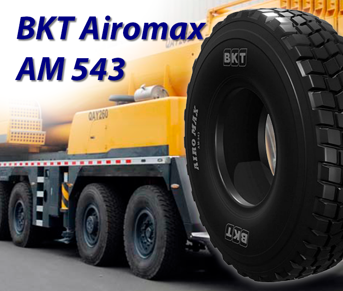 Сделано в BKT: шины Airomax AM 543 предназначены для мобильных строительных кранов